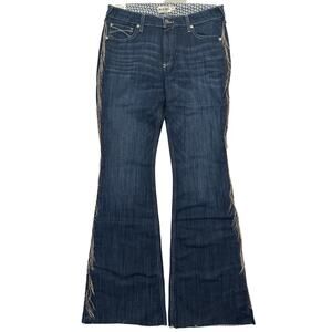 Ariat REAL Denim High Rise Flare Jeans Fringe Detail Women’s 33XL NEW